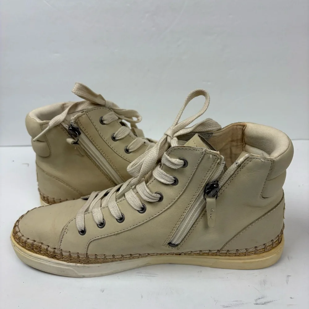 UGG Gradie Ivory Cream High-Top Sneakers Women’s size 10